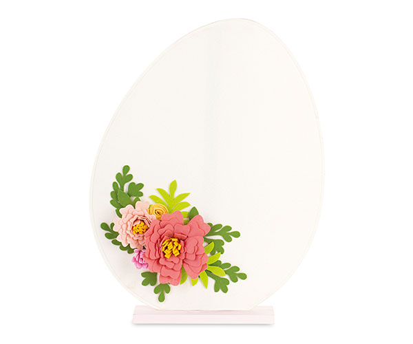 UOVO FELTRO CON FIORI