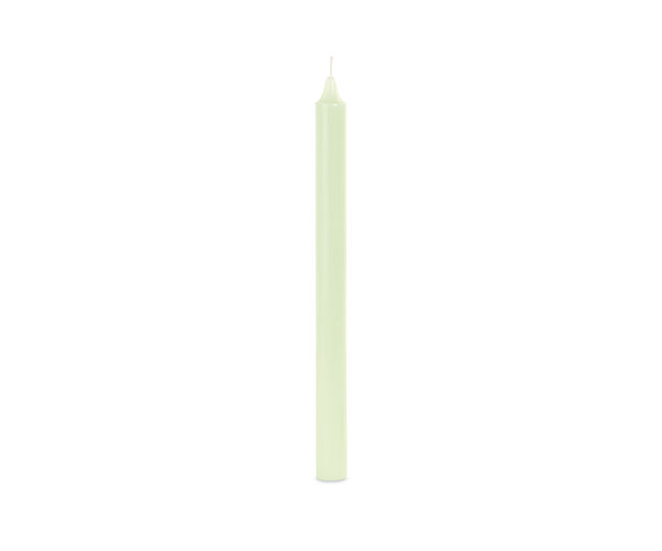 SET 6 CANDELE STILO VERDE PASTELLO