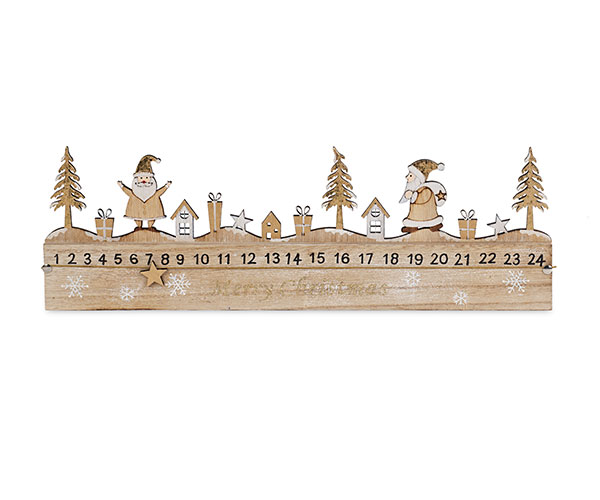 CALENDARIO AVVENTO ORO CON STELL L.450XH.150 MM