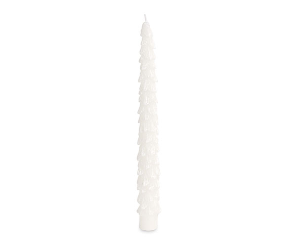 BOX 2 CANDELE ALBERO BIANCO H.250 MM
