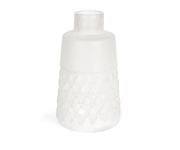 VASO VETRO SBIANCATO D.150X260 MM
