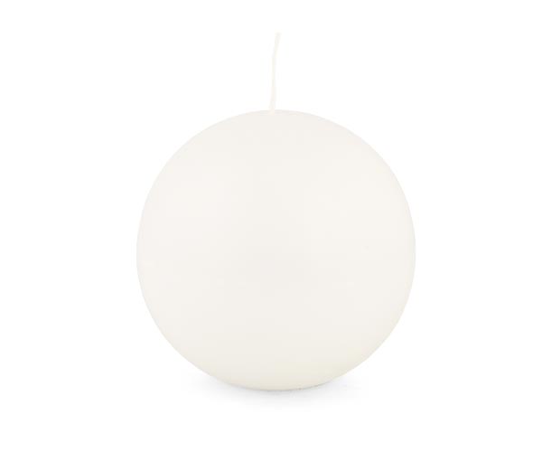 CANDELA SFERA BIANCA D.130 MM