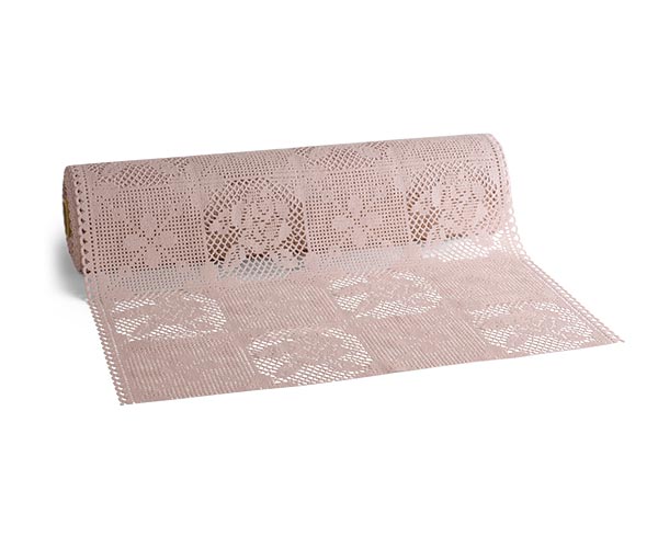 ROTOLO PIZZO QUADRI ROSA ANTICO
