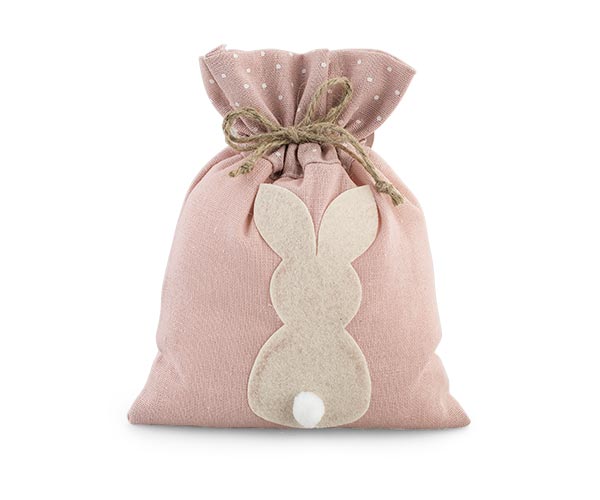 SACCHETTO ROSA CON CONIGLIETTO