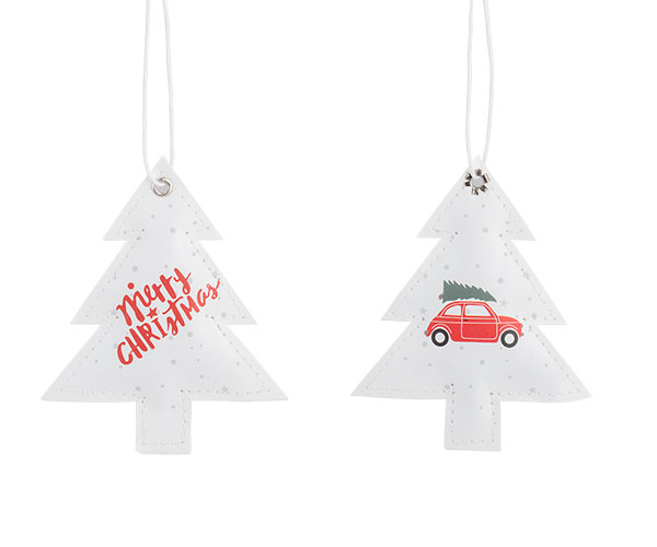 S/6 ALBERI MERRY XMAS/MACCHINA H.100 MM