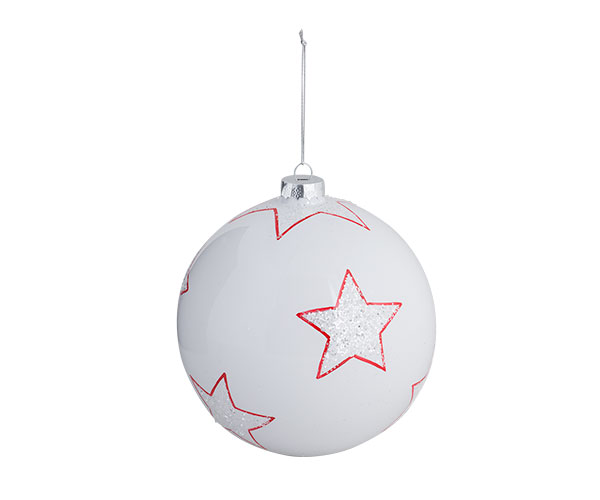 SFERA BIANCA CON STELLE D.150 MM