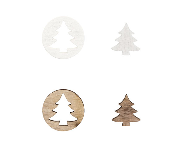 SET 24 DECO CON ALBERI D.37 MM