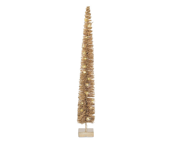 ALBERO ORO CON LED H.950 MM