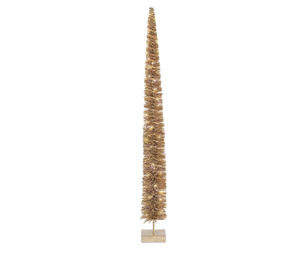 ALBERO ORO CON LED H.1270 MM