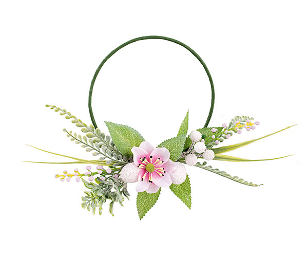 CORONCINA CON FIORI,UOVA ROSA
