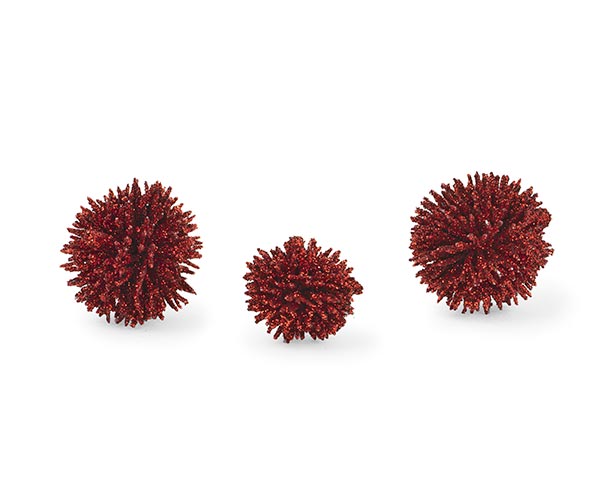 SET 20 RICCI GLITTER ROSSI ASS D.25/35 MM