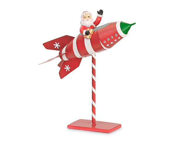 BABBO NATALE SU MISSILE 390X140X435 MM