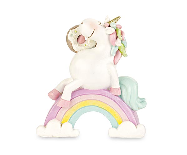 UNICORNO BIANCO SU ARCOBALENO