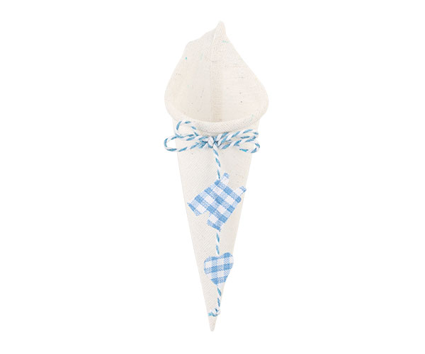 CONO BABY SHOWER AZZURRO H.170 MM