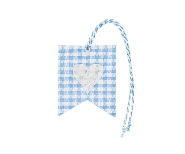 SET 10 BANDIERINE QUADR.AZZURR 54X67 MM