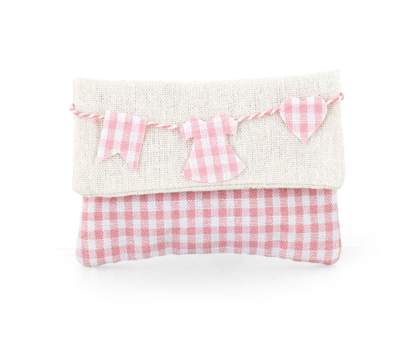 BUSTA BABY SHOWER ROSA 115X85 MM