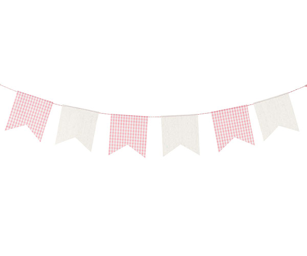 FILO 10 BANDIER. ROSA/BIANCHE