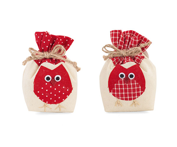 SACCOCCIO C/GUFO ROSSO ASS. 60X60X120 MM