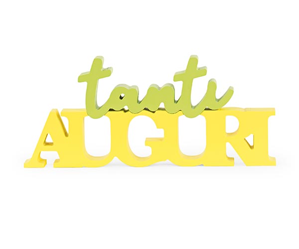 SCRITTA "TANTI AUGURI" GIA/VER