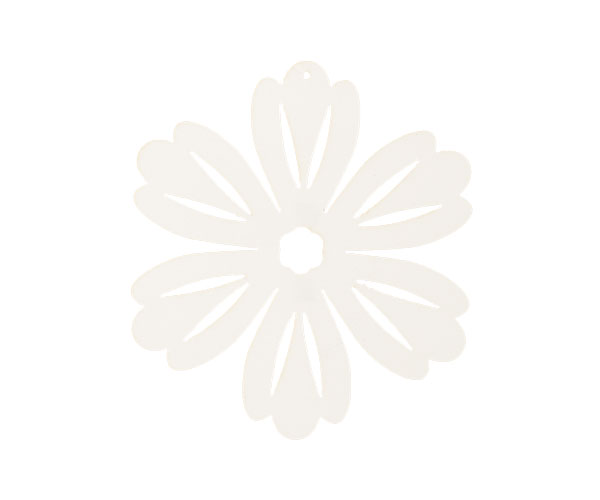 SET 12 FIORI CARTA BIANCA ø 105 MM