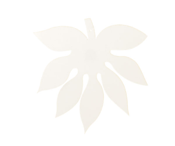 SET 12 FOGLIE MALVA CARTA BIAN 150 MM