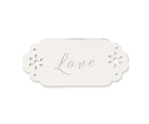 TAG FIORELLINI TRAFORATI LOVE 60 MM