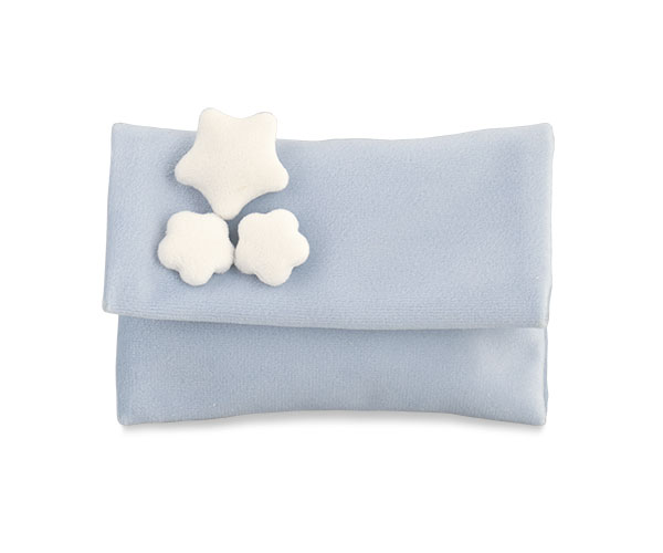 BUSTA SOFT CELESTE C/3 STELLE 95X75 MM