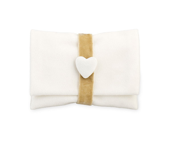 BUSTA SOFT BIANCO CON CUORE