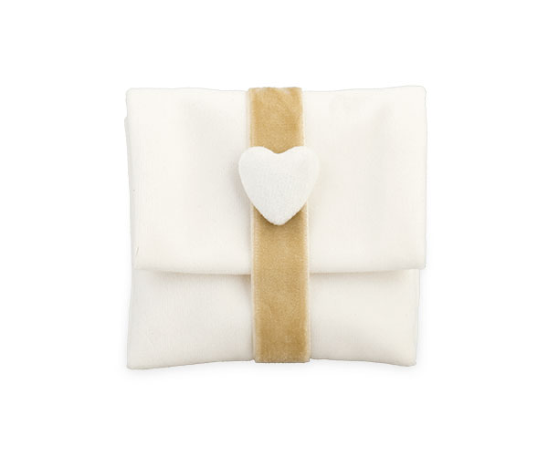 BUSTA SOFT BIANCO CON CUORE