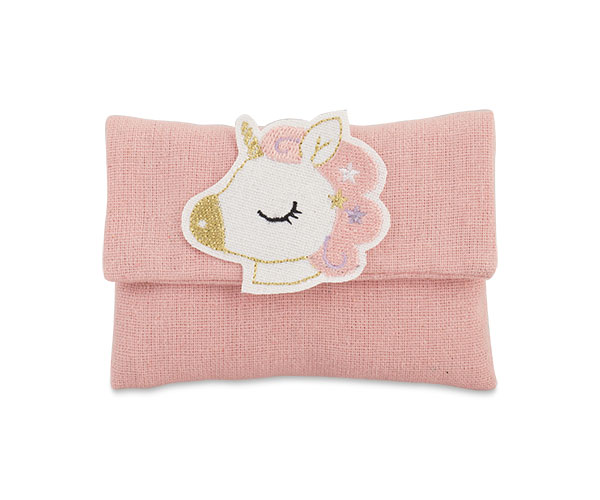 BUSTA ROSA UNICORNO RICAMATO