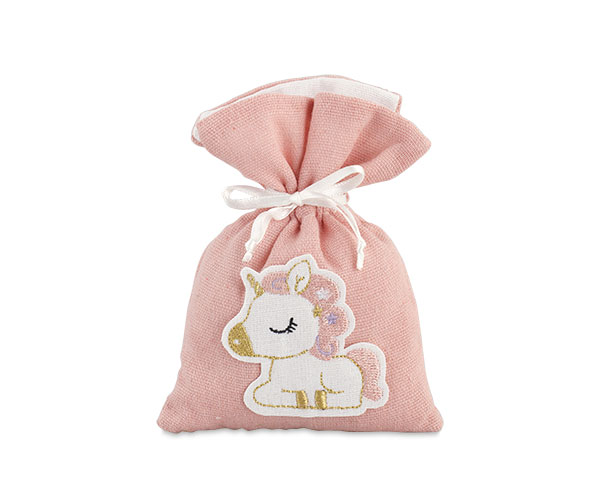 SACCH.ROSA UNICORNO RICAMATO