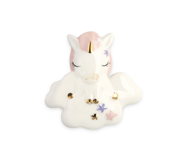 MAGNETE UNICORNO PORCELLANA