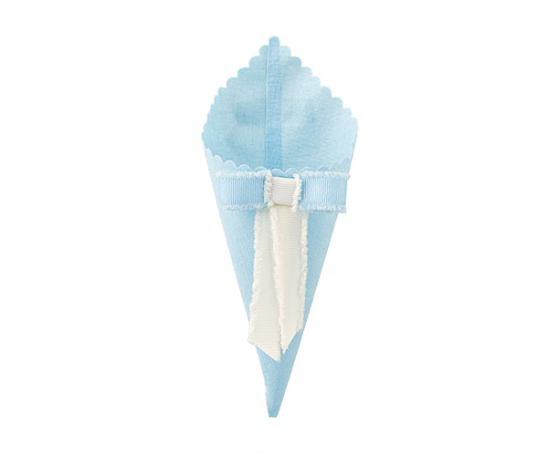 CONO AZZURRO CON FIOCCO