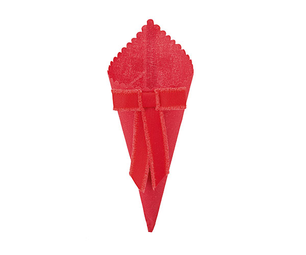 CONO ROSSO CON FIOCCO