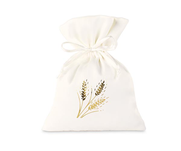 SACCHETTO RASO CON SPIGHE ORO