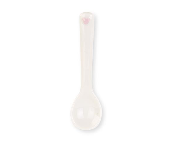 CUCCHIAINO CON CUORE ROSA
