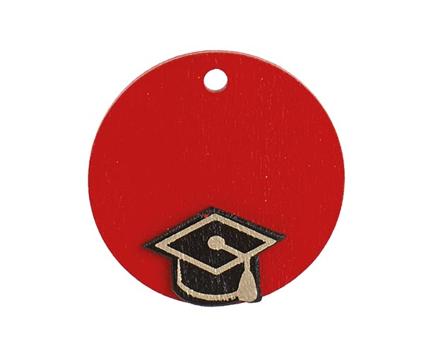DECORO ROSSO CON CAP.LAUREA DA APP