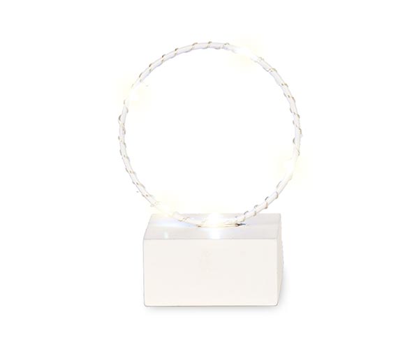 CERCHIO BIANCO CON LED