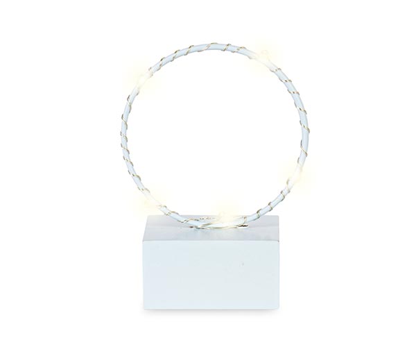 CERCHIO AZZURRO CON LED