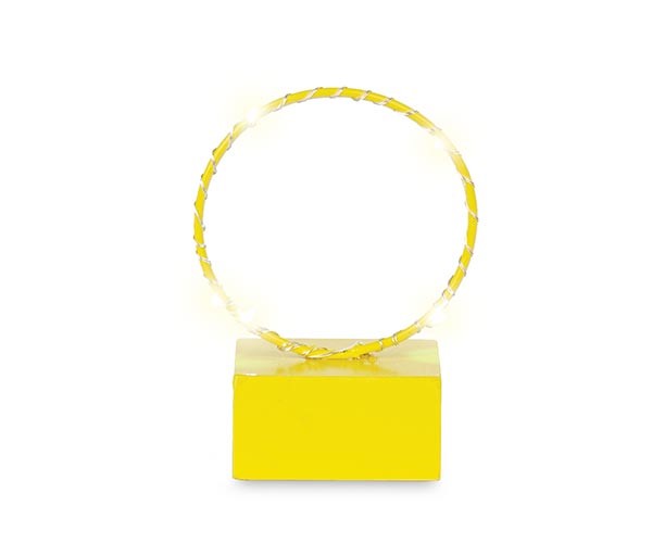 CERCHIO GIALLO CON LED