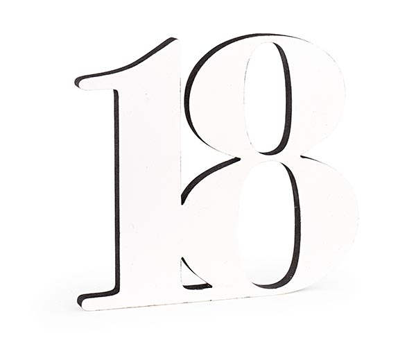  18 LEGNO BIANCO/GLITTER NERO 