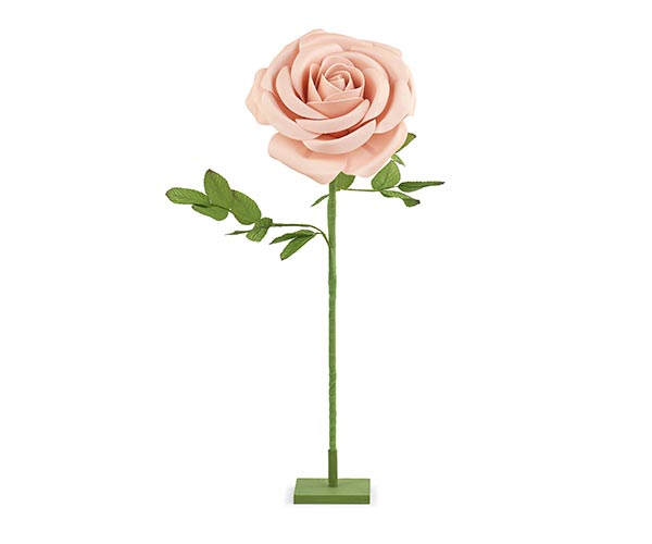 ROSA ROSA CON STELO