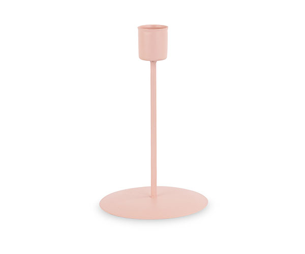 CANDELABRO METALLO ROSA