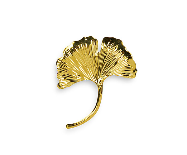 FOGLIA GINGKO ORO DA APP. H.70 MM