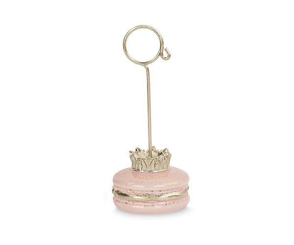 SEGNAPOSTO MACARON ROSA/ORO ø 40XH.90 MM