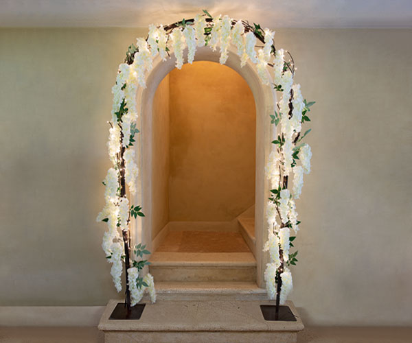 ARCO GLICINE BIANCO 216 LED