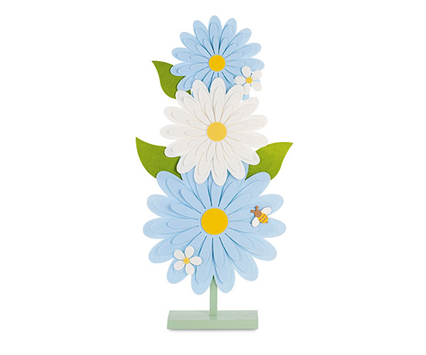 TOTEM 3 FIORI CELESTI/BIANCHI