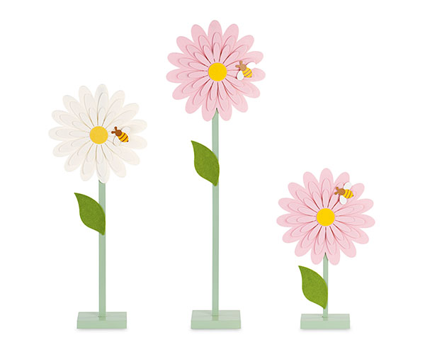 SET 3 FIORI ROSA/BIANCHI