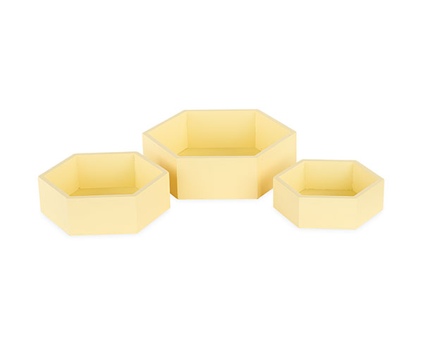 SET 3 ESAGONI GIALLI