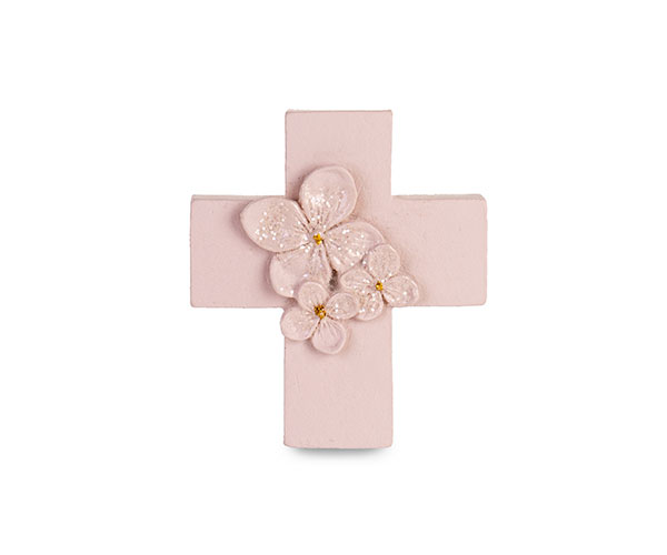 MAGNETE CROCE CIPRIA FIORI GLITTER